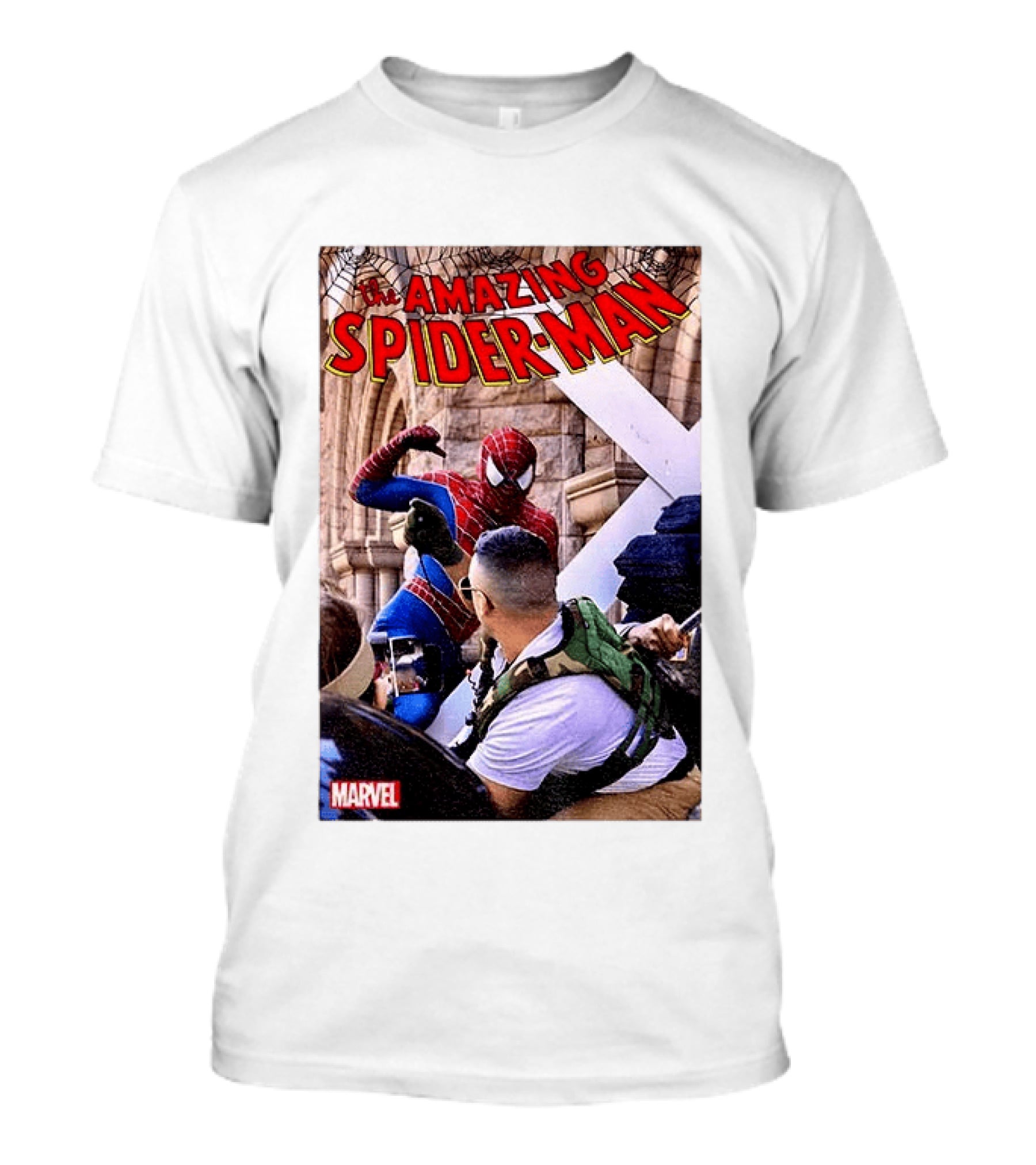 The Amazing Spider Man Marvel Comic Scene T-Shirt