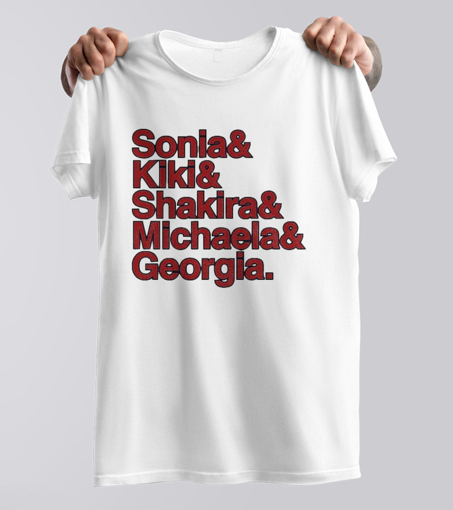 Washington Women's Basketball Sonia Kiki Shakira Michaela Georgia 2026 WNBA Ampersand Stars T-Shirt