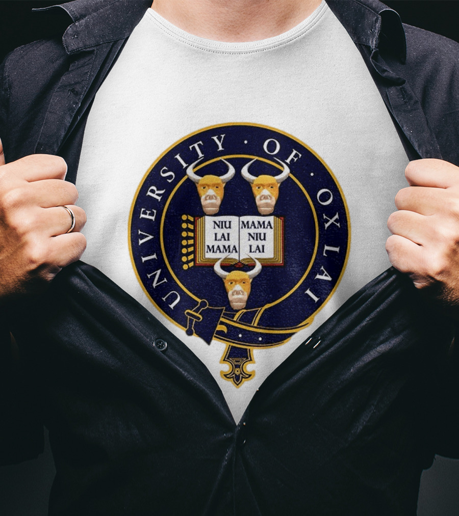 University Of Oxlai Niu Lai Mama Coat Of Arms T-Shirt
