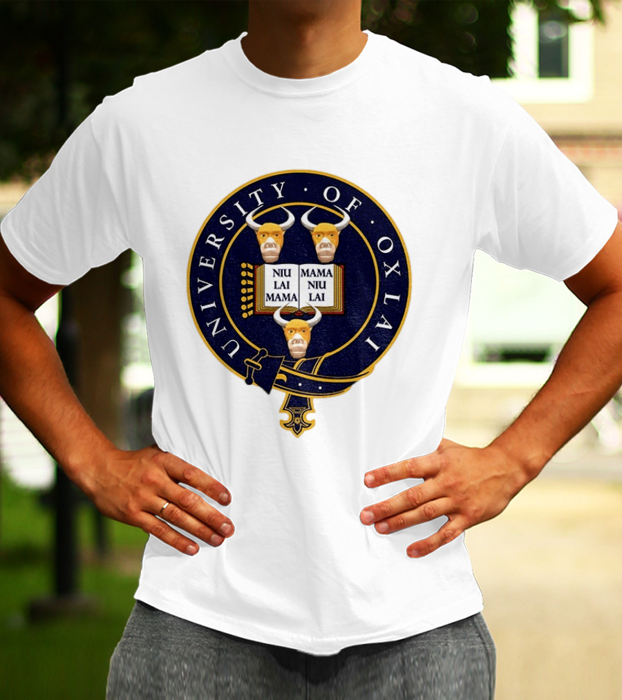 University Of Oxlai Niu Lai Mama Coat Of Arms T-Shirt