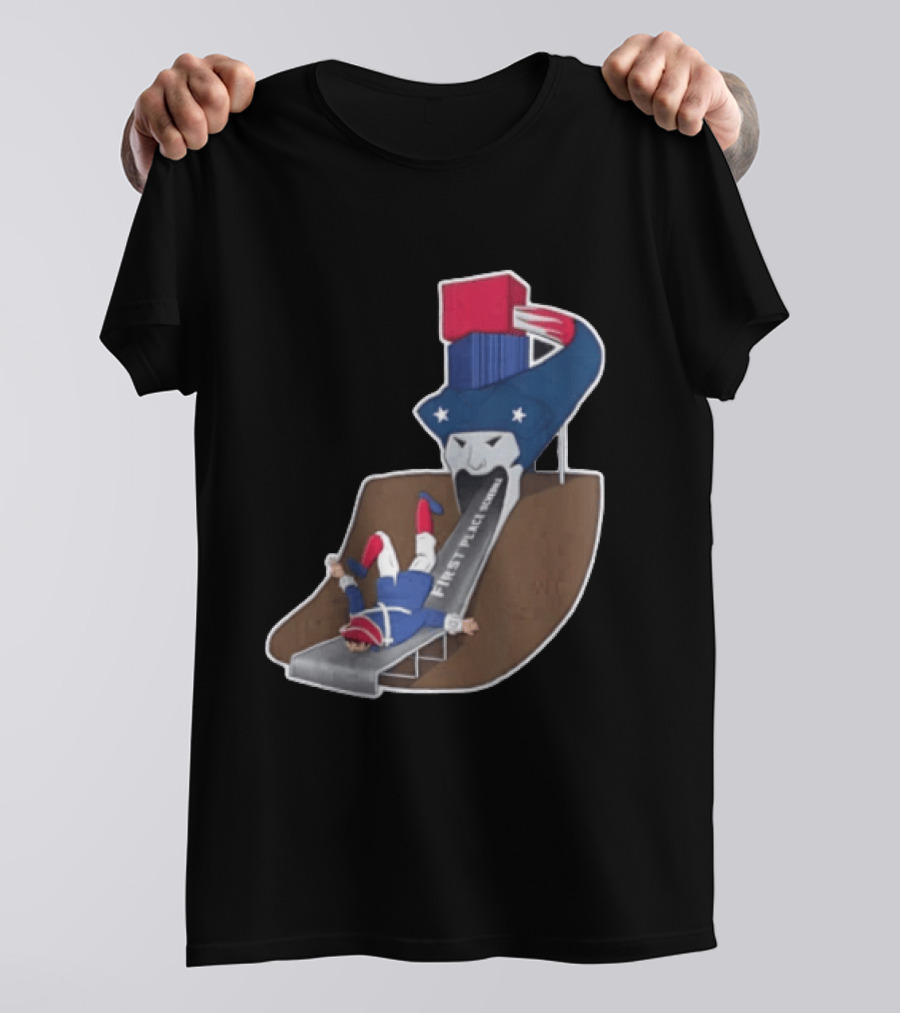 First Place Schedule Patriot Slide Humorous Football Fan Gear T-Shirt