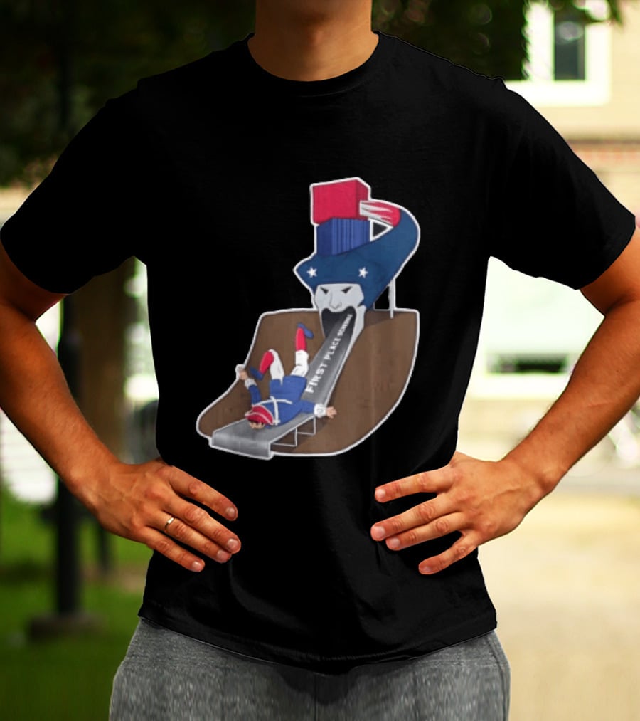 First Place Schedule Patriot Slide Humorous Football Fan Gear T-Shirt