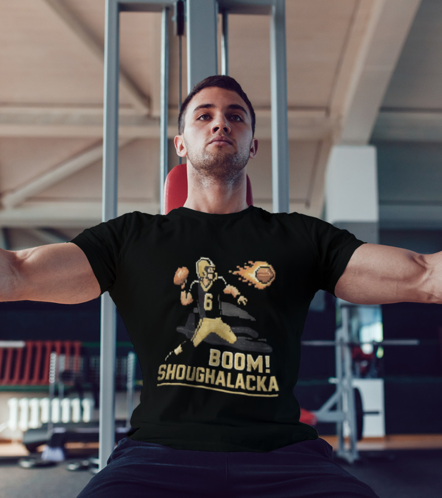 Boom Shoughalacka Football Player Action Burst T-Shirt