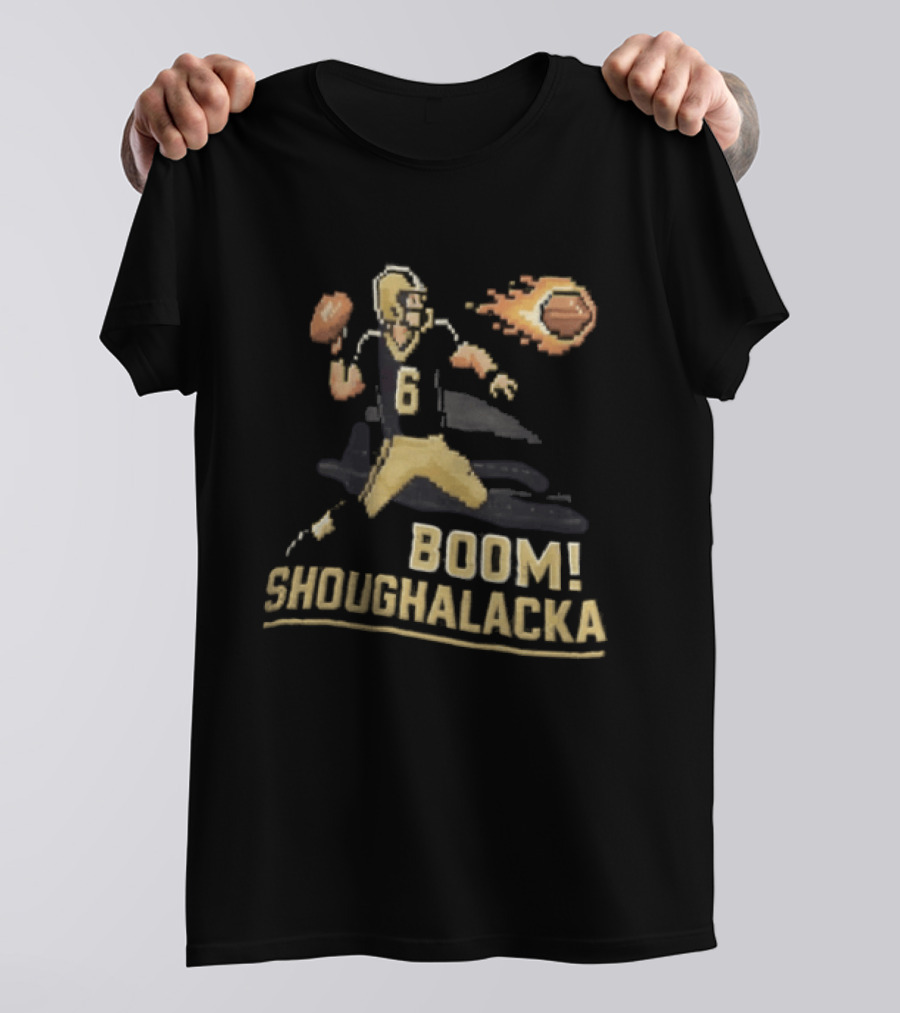 Boom Shoughalacka Football Player Action Burst T-Shirt