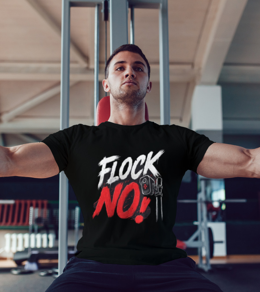 Flock No Surveillance Camera Protest T-Shirt