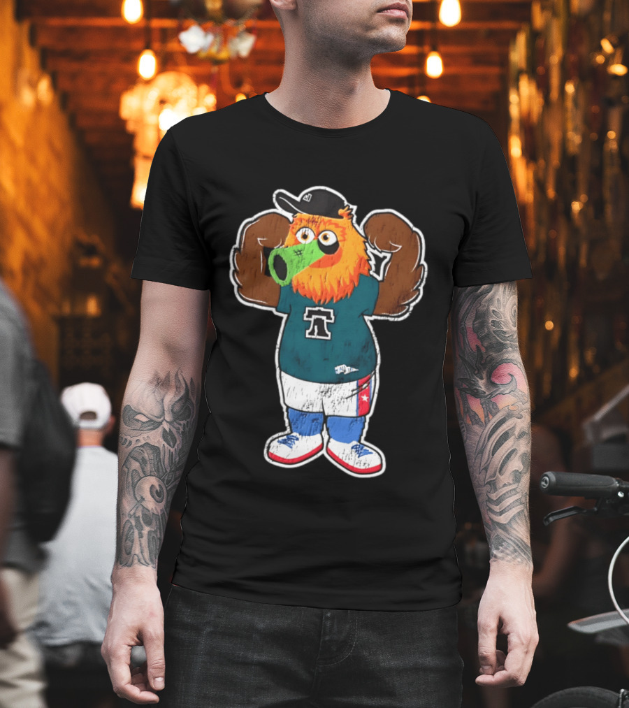 Philadelphia Flyers Gritty Liberty Bell Basketball T-Shirt