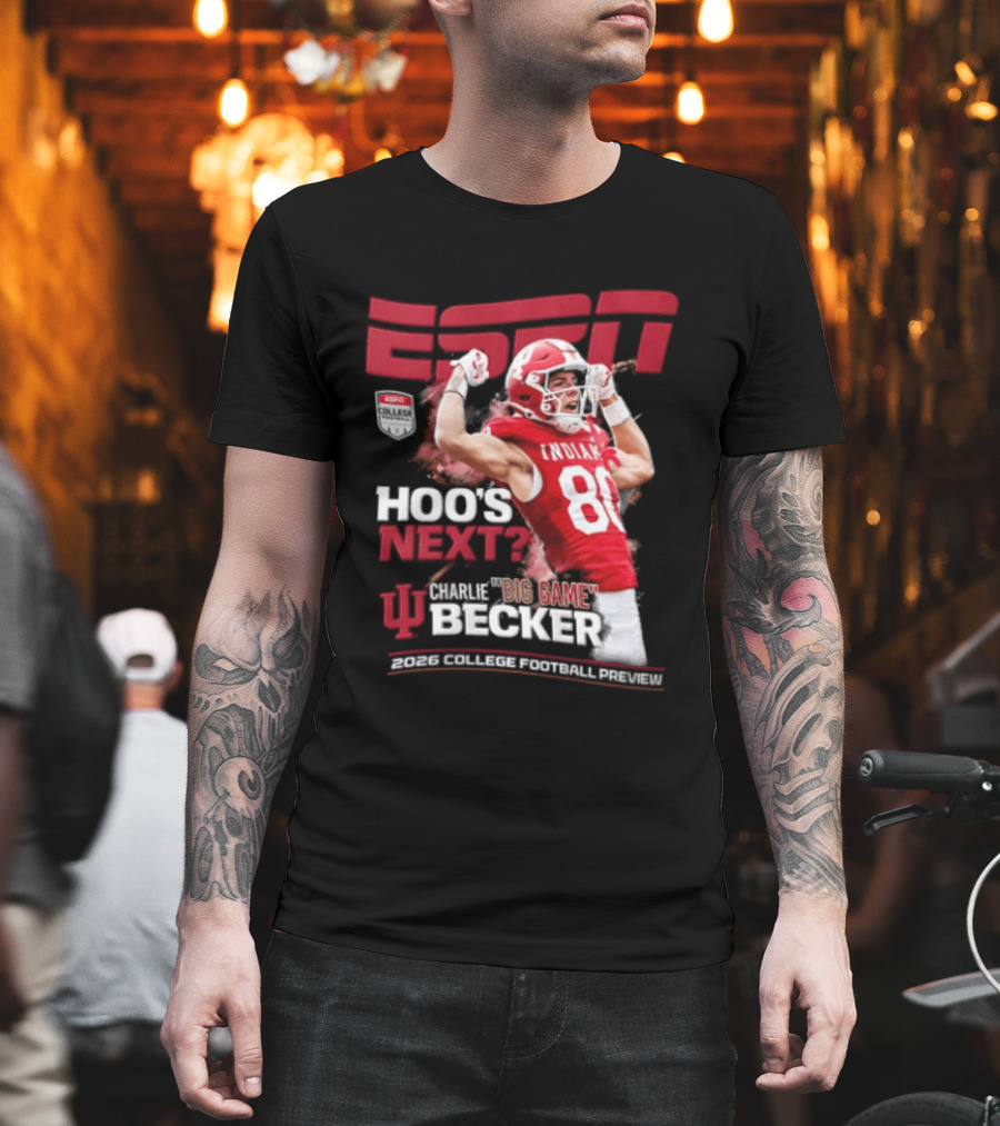 ESPN The Magazine Charlie Becker Indiana Hoosiers 2026 College Football Preview T-Shirt