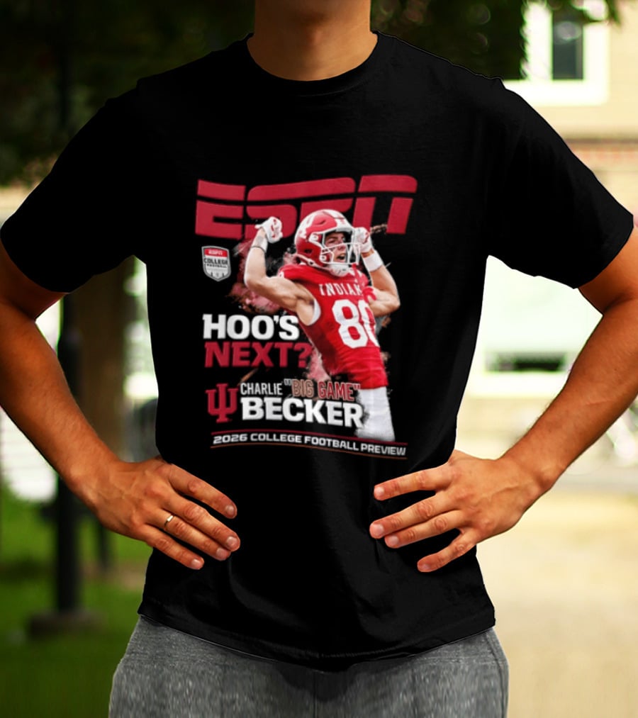ESPN The Magazine Charlie Becker Indiana Hoosiers 2026 College Football Preview T-Shirt