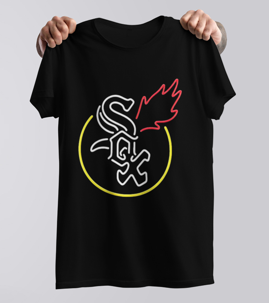 Chicago White Sox Neon Style Flame T-Shirt