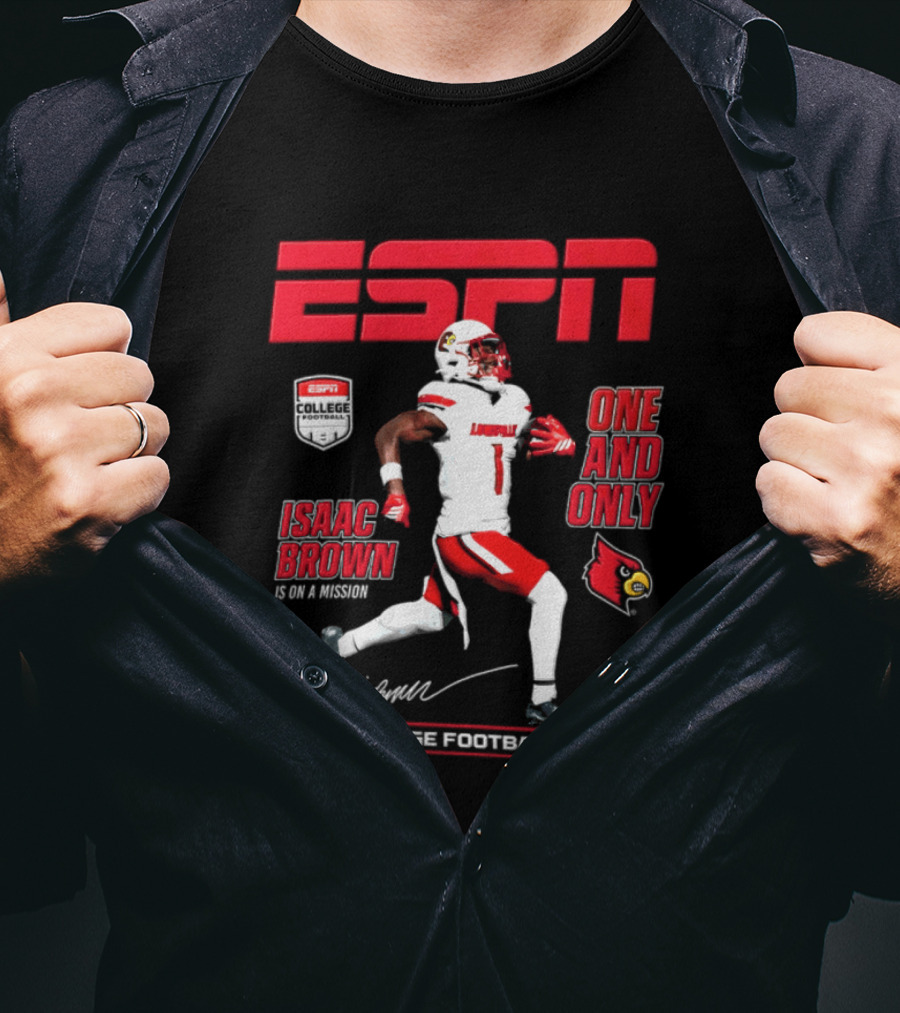 ESPN Isaac Brown Louisville Cardinals One And Only 2026 College Football Preview T-Shirt