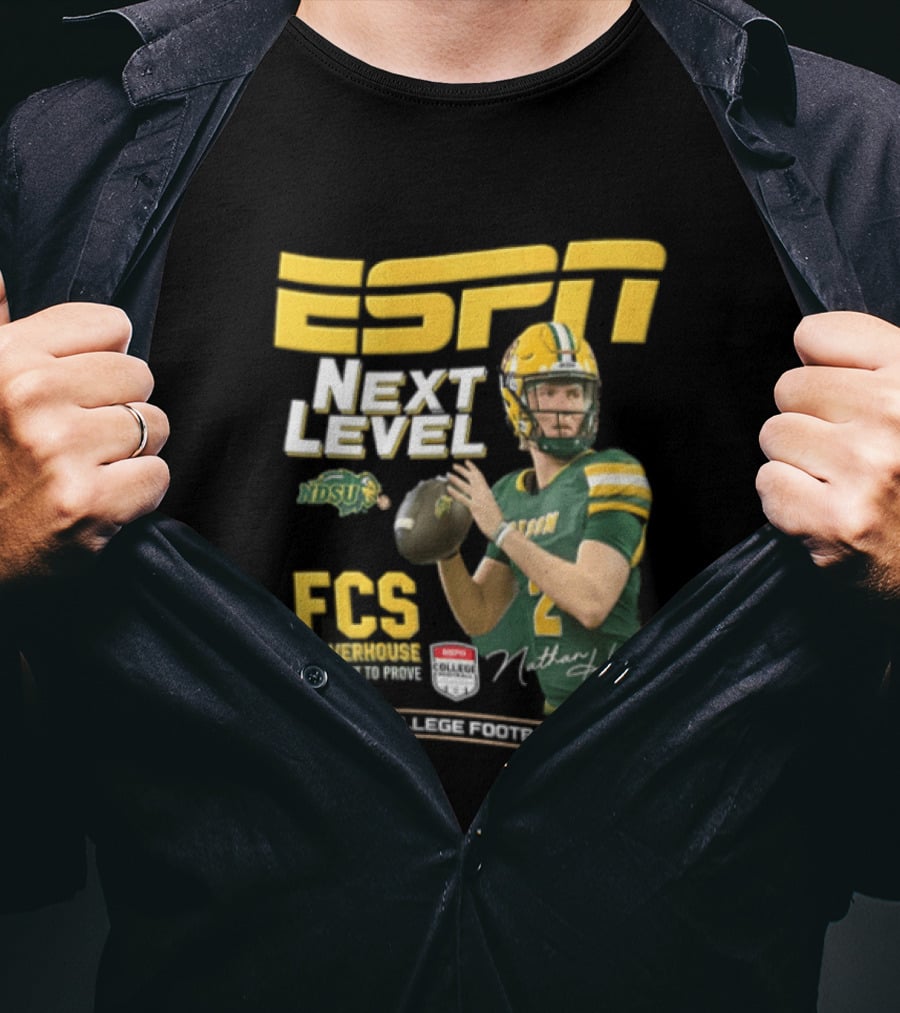 ESPN Next Level Nathan Hayes FCS Powerhouse NDSU Football 2026 T-Shirt