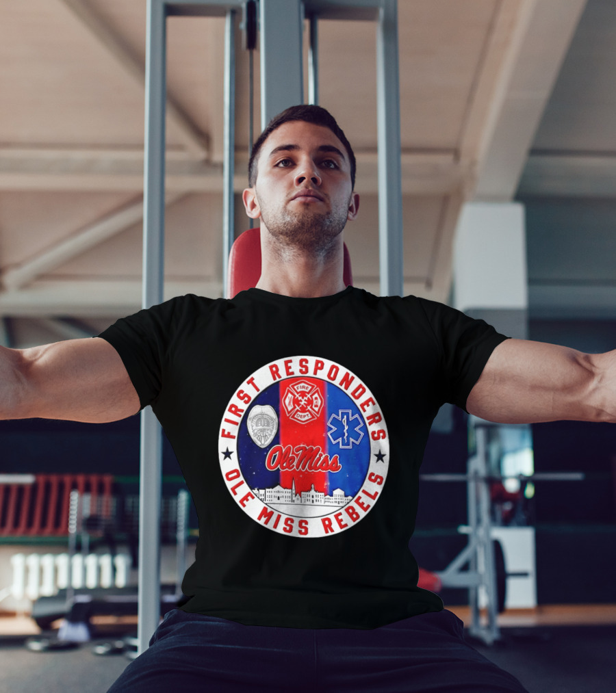 Ole Miss Rebels First Responders Police Fire Dept EMS 2026 T-Shirt