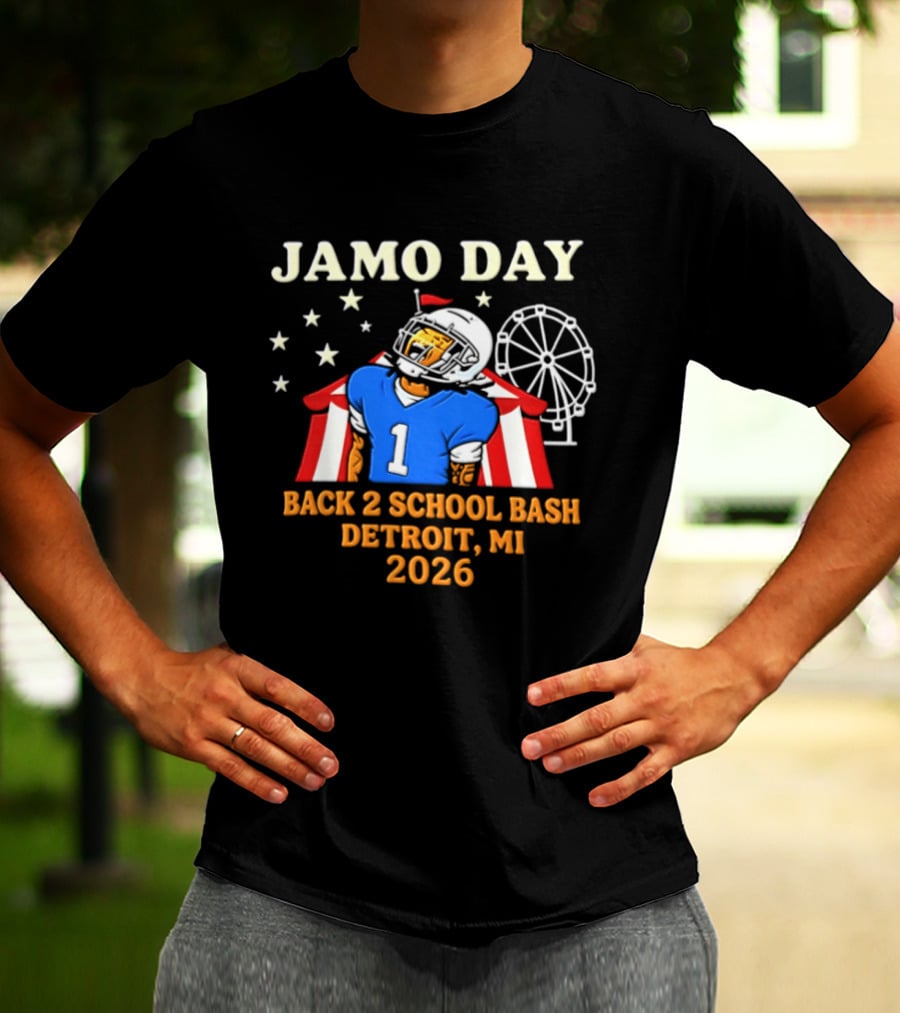 Jamo Day Back 2 School Bash Detroit MI 2026 Football Carnival Event T-Shirt