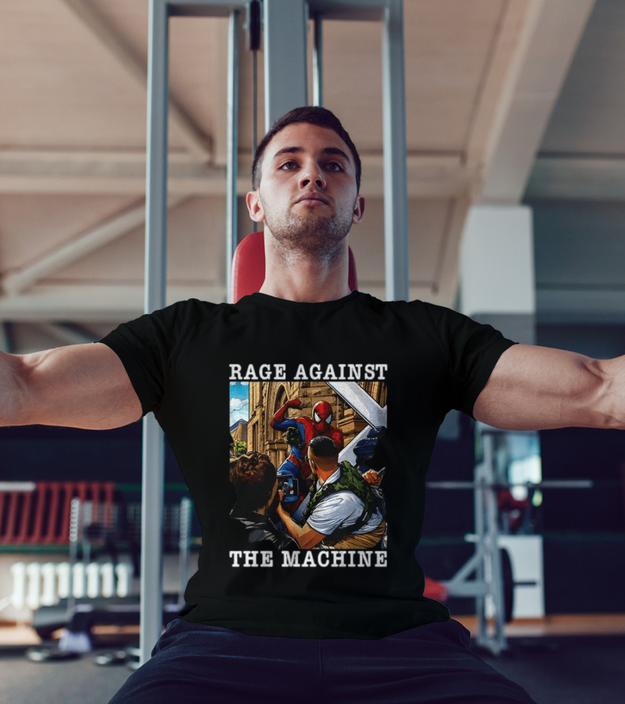 Rage Against The Machine Spider Man Bold Street Art Scene T-Shirt