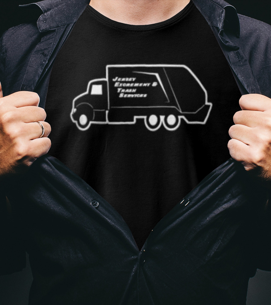 Jersey Excrement Trash Services Garbage Truck T-Shirt