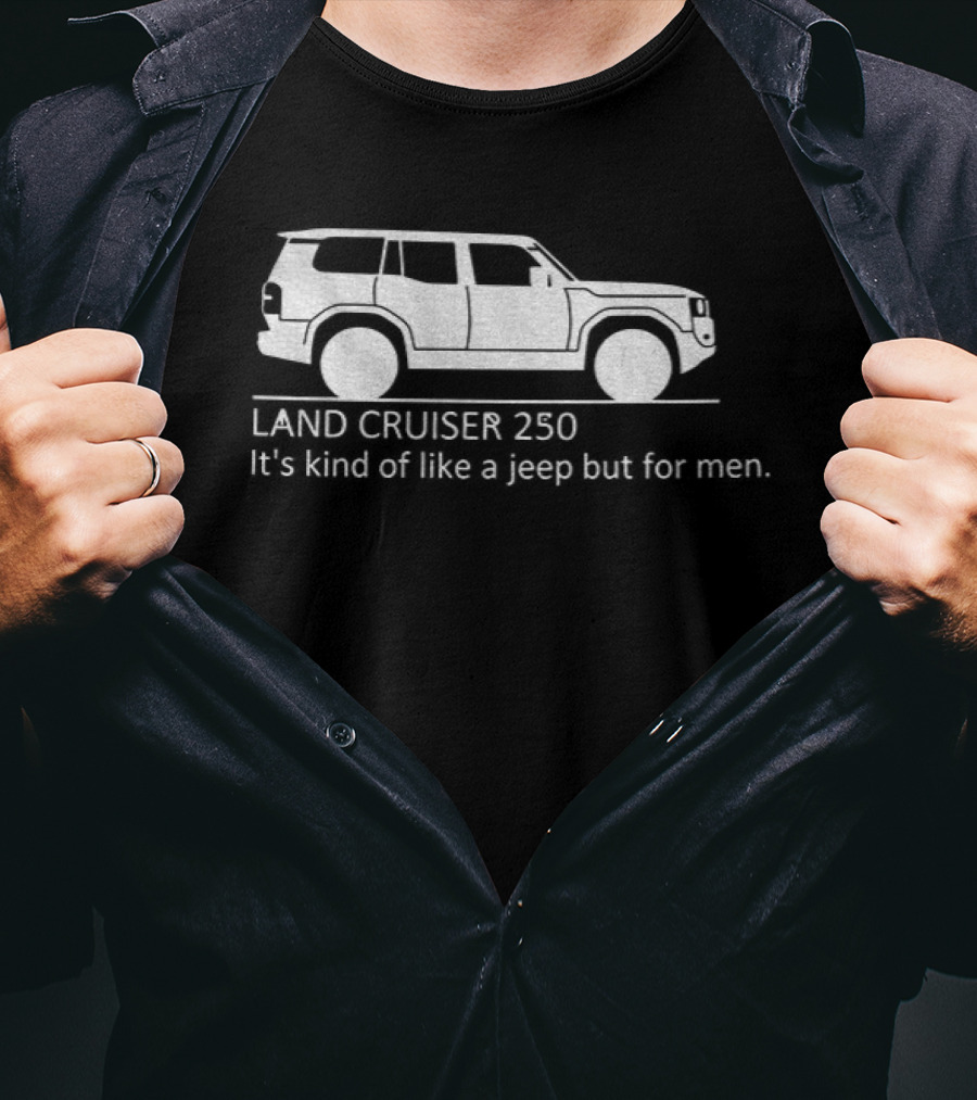 Toyota Land Cruiser 250 Men's Jeep Comparison T-Shirt