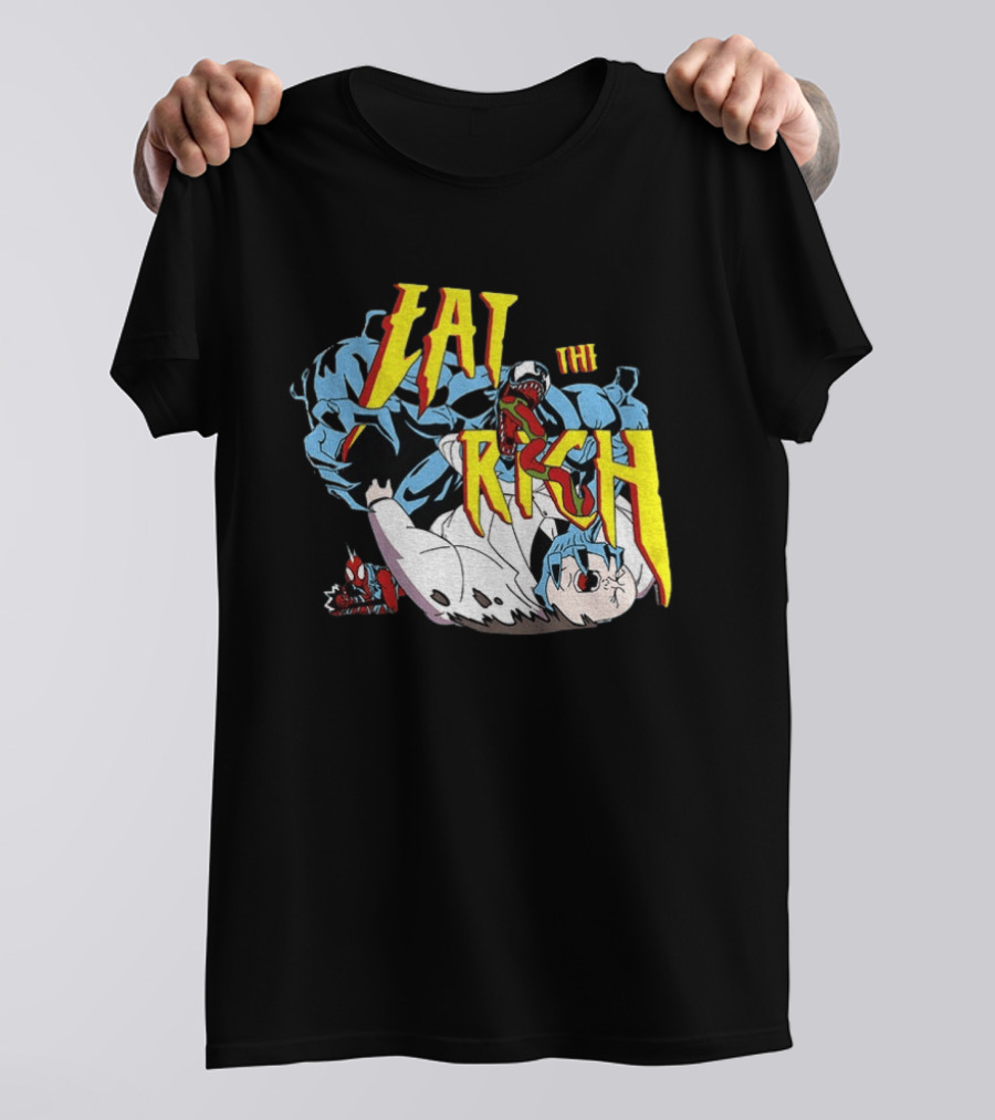 Venom Spider Man Eat The Rich Wilson Fisk Punch Nazi Police Marvel T-Shirt