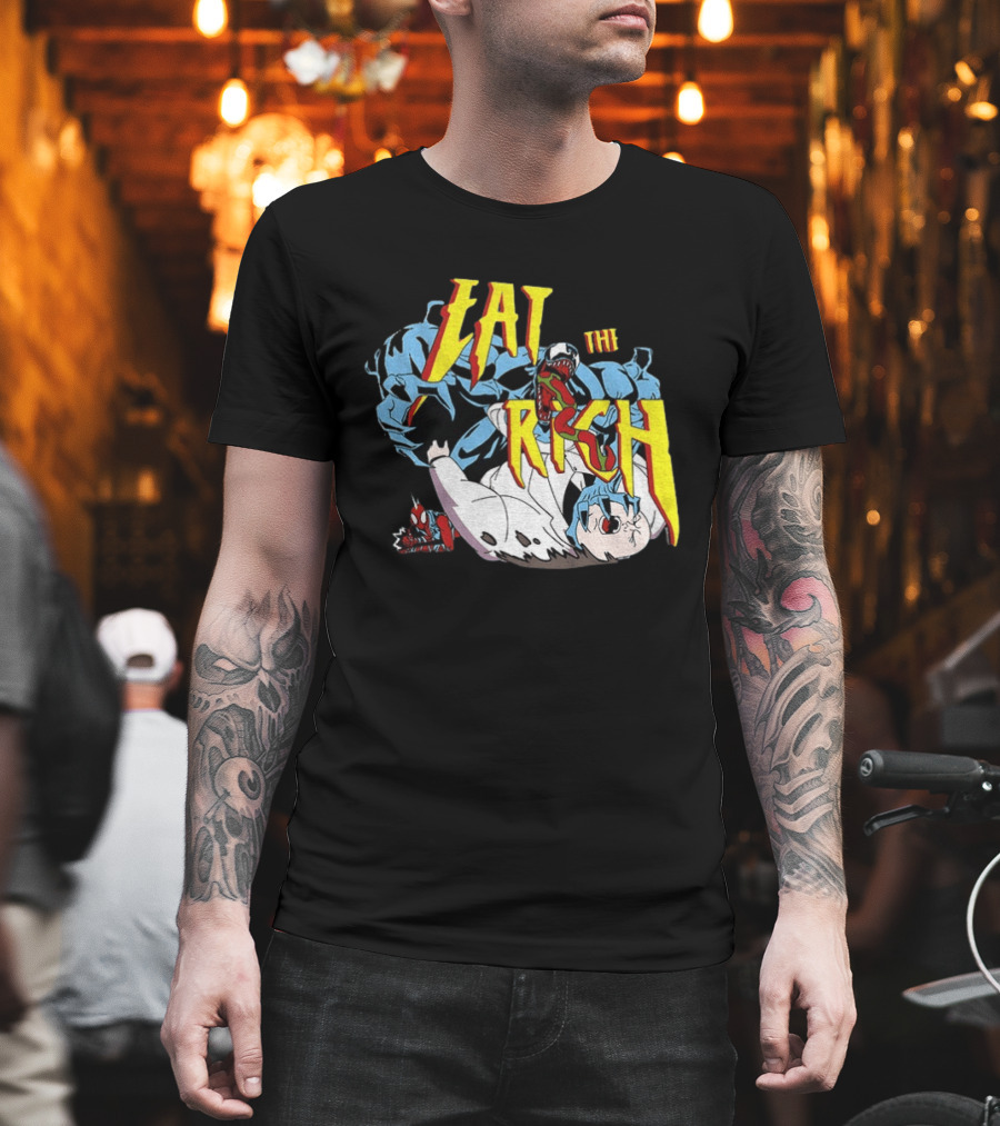 Venom Spider Man Eat The Rich Wilson Fisk Punch Nazi Police Marvel T-Shirt