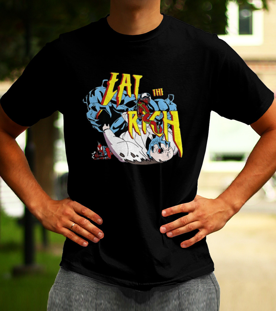 Venom Spider Man Eat The Rich Wilson Fisk Punch Nazi Police Marvel T-Shirt