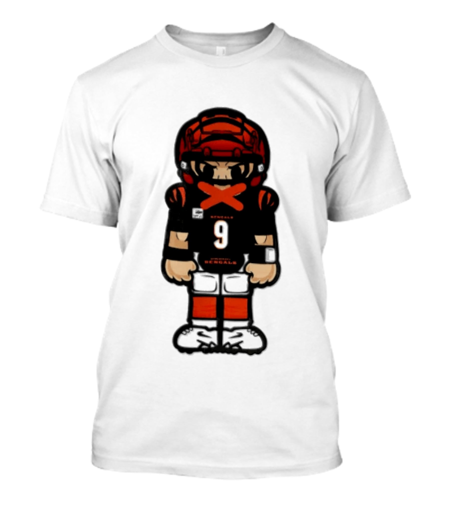 Joe Burrow Cincinnati Bengals 9 Chibi Football 2026 T-Shirt