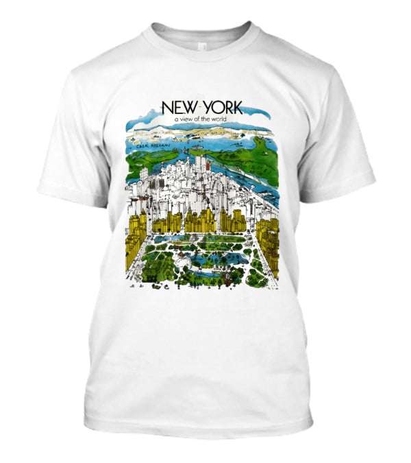 New York A View Of The World Carla Safernac T-Shirt