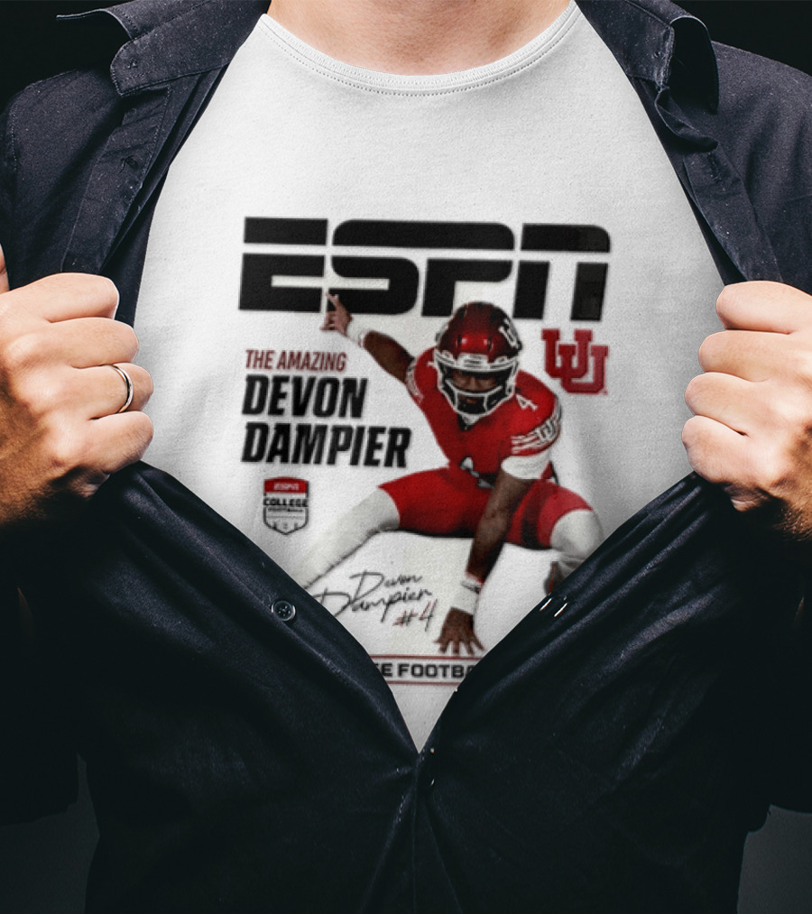 ESPN College Football 2026 Preview Devon Dampier Utah Utes T-Shirt
