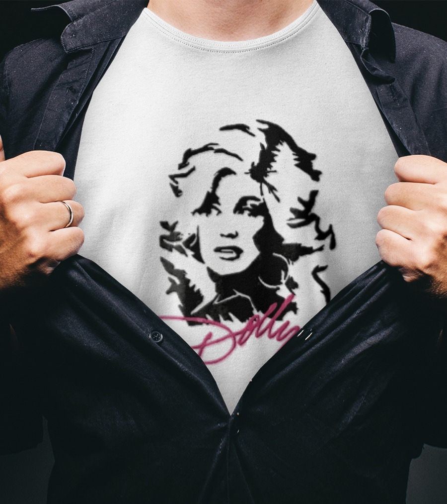 Dolly Parton Iconic Pink Signature T-Shirt