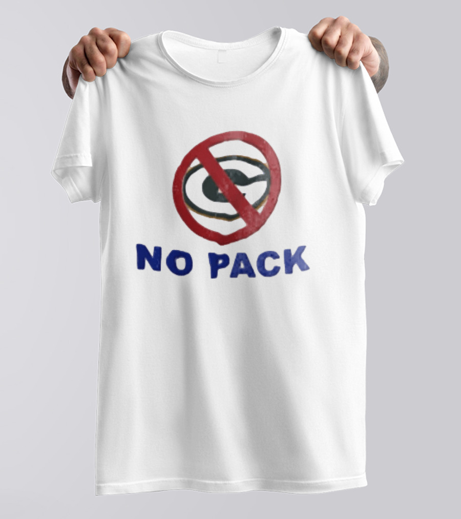 No Pack Green Bay Packers Anti Logo NFL Fan T-Shirt