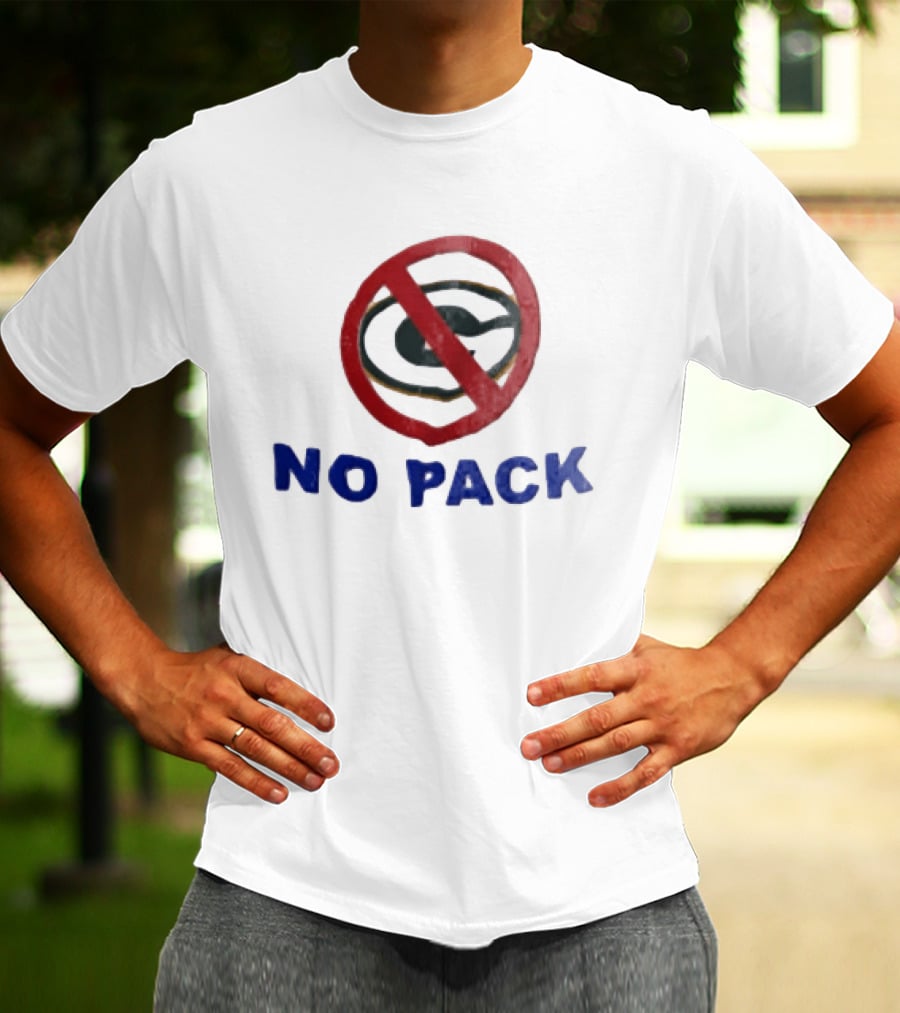 No Pack Green Bay Packers Anti Logo NFL Fan T-Shirt