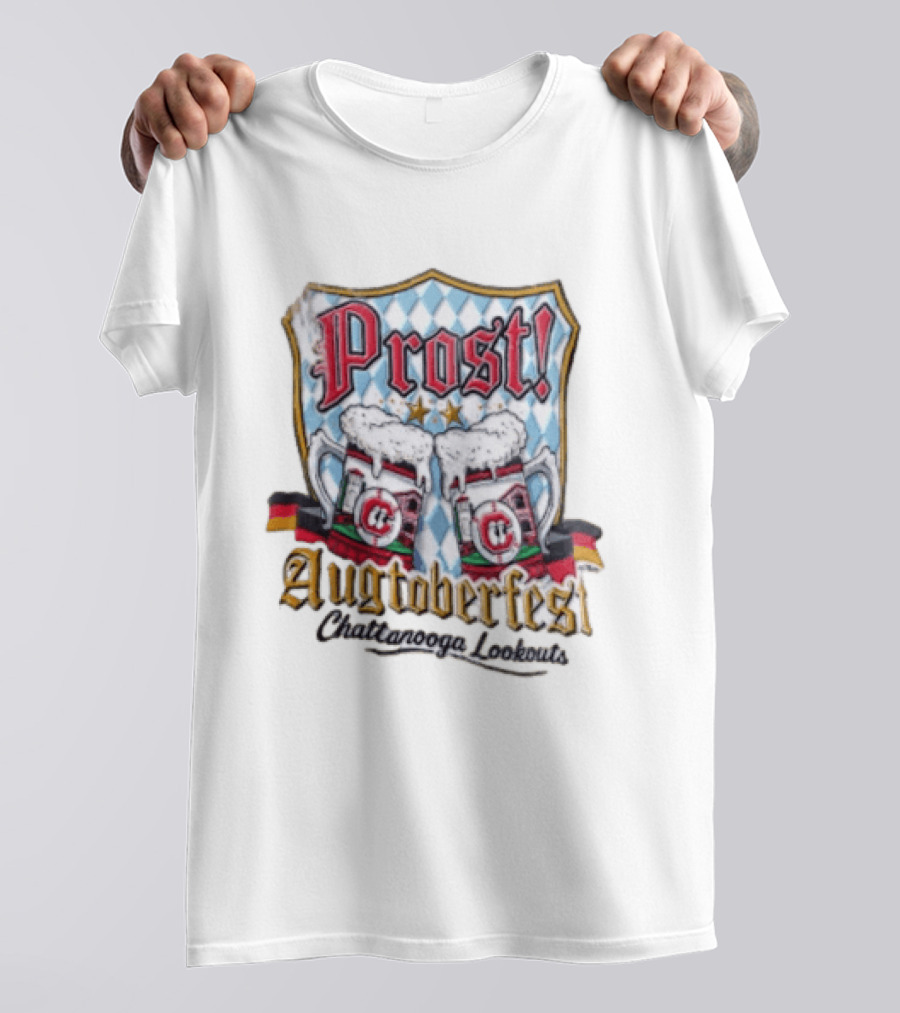 Prost Augtoberfest Chattanooga Lookouts Cheers Baseball Celebration T-Shirt