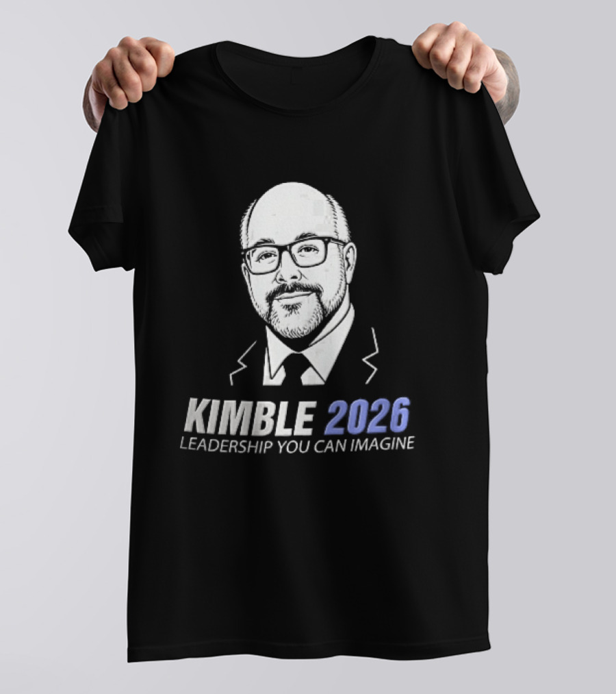 Kimble 2026 Leadership You Can Imagine Bearded Man Glasses Caricature T-Shirt