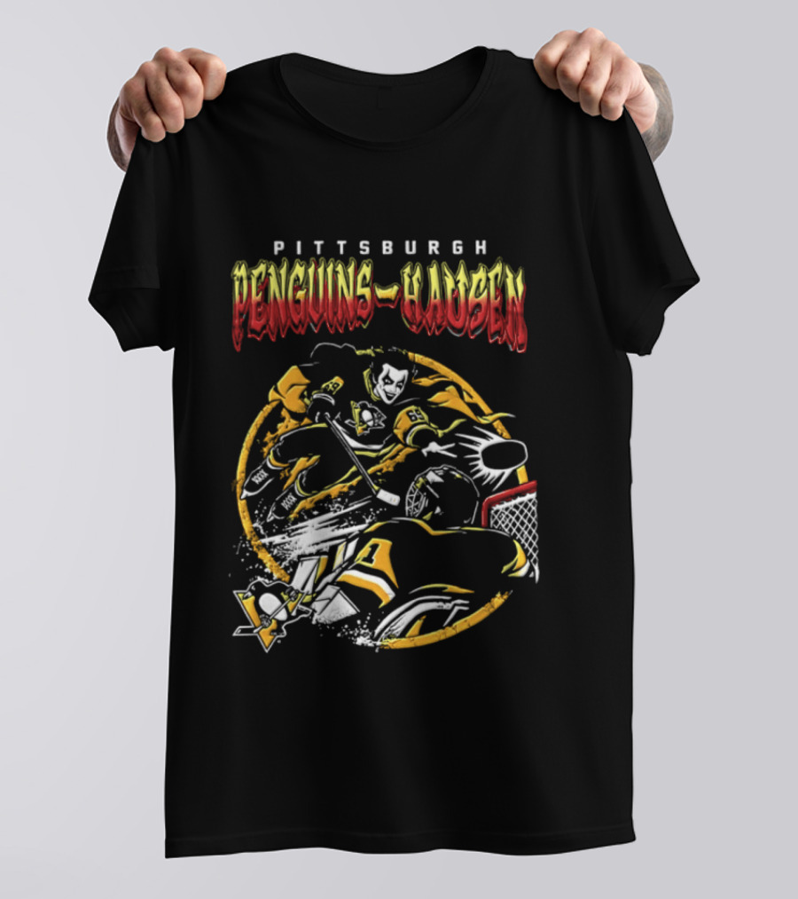 Pittsburgh Penguins Danhausen WWE Friday Night Hockey Crossover 2026 T-Shirt