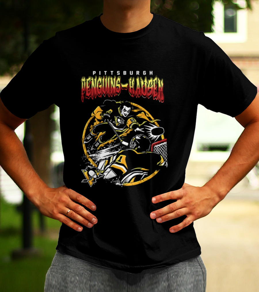 Pittsburgh Penguins Danhausen WWE Friday Night Hockey Crossover 2026 T-Shirt