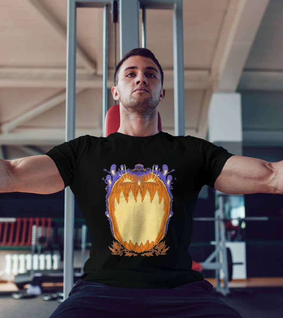 Pumpkin Ghost Haunted House Halloween Spooky Jack O' Lantern T-Shirt
