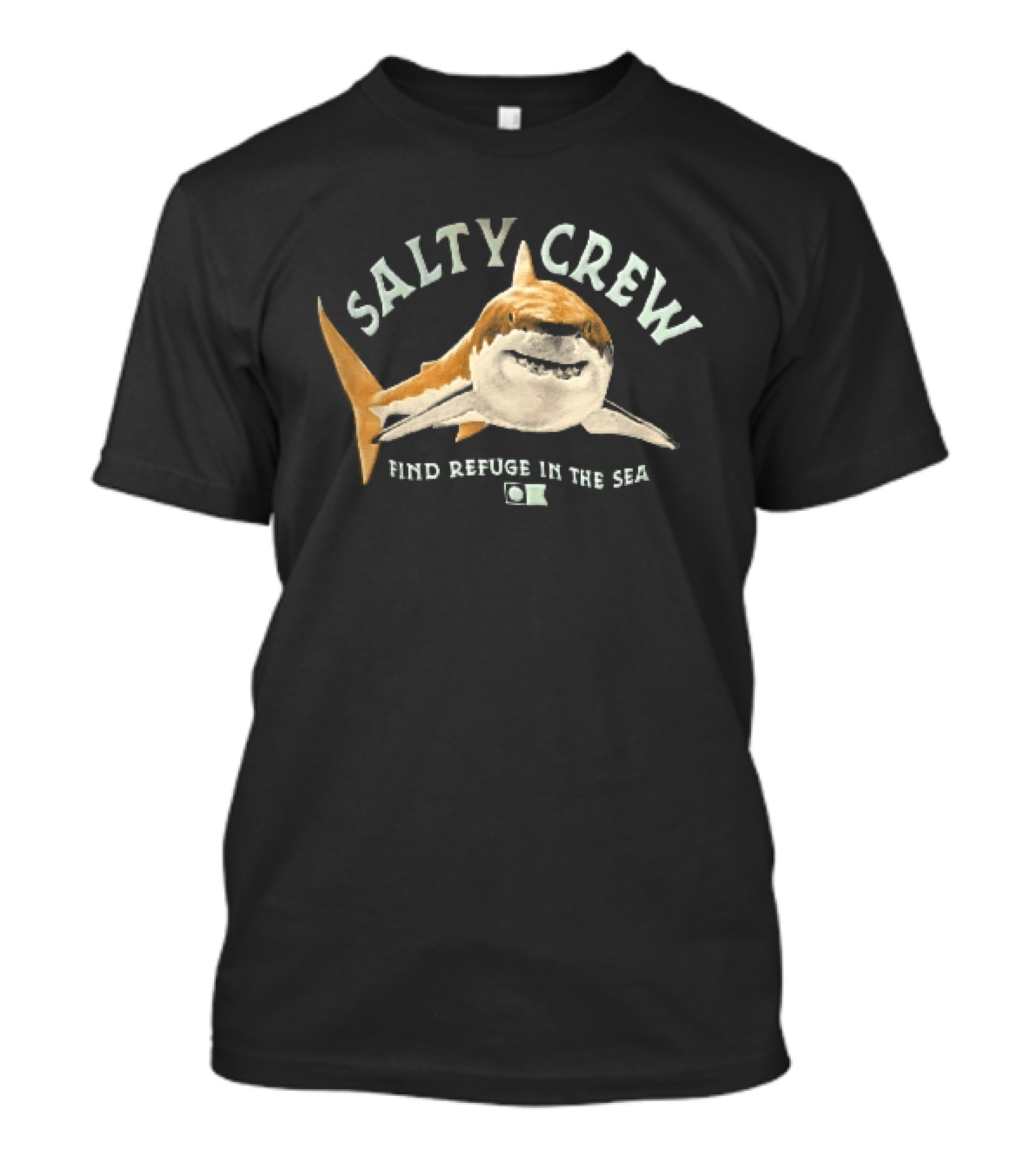 Salty Crew Find Refuge In The Sea Great White Shark T-Shirt