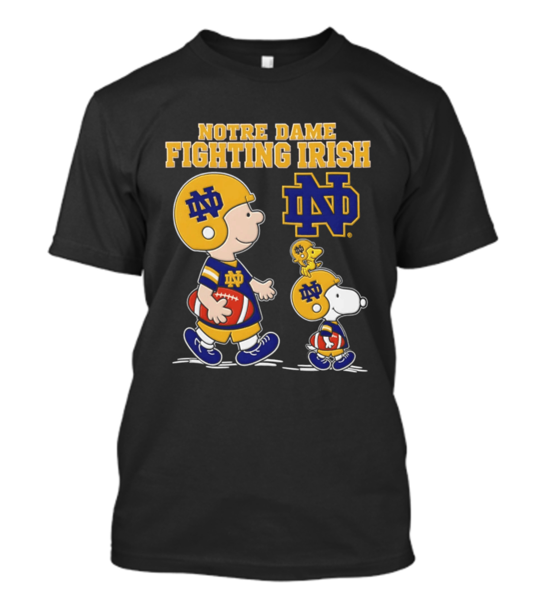 Notre Dame Fighting Irish Snoopy Charlie Brown Football 2026 Peanuts T-Shirt