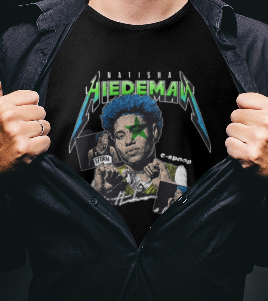 Natisha Hiedeman Seattle Storm WNBA Spoon Crypt Court Starburst T-Shirt