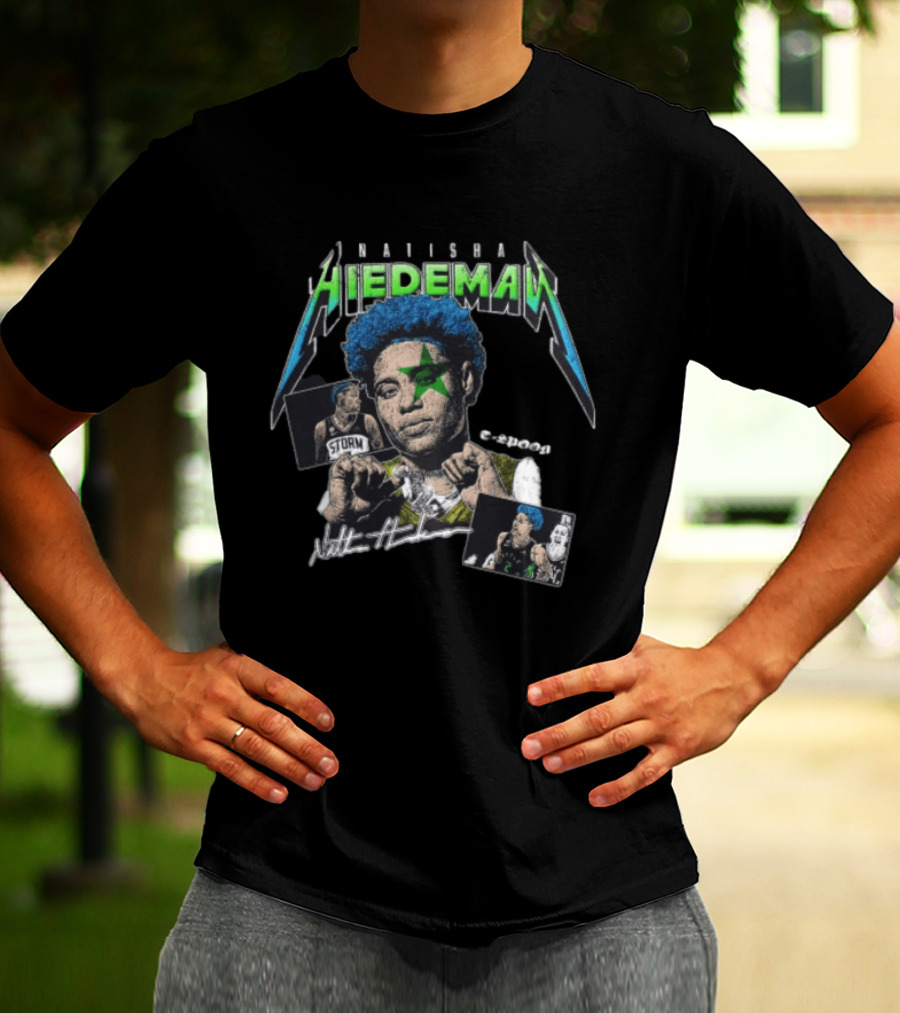 Natisha Hiedeman Seattle Storm WNBA Spoon Crypt Court Starburst T-Shirt