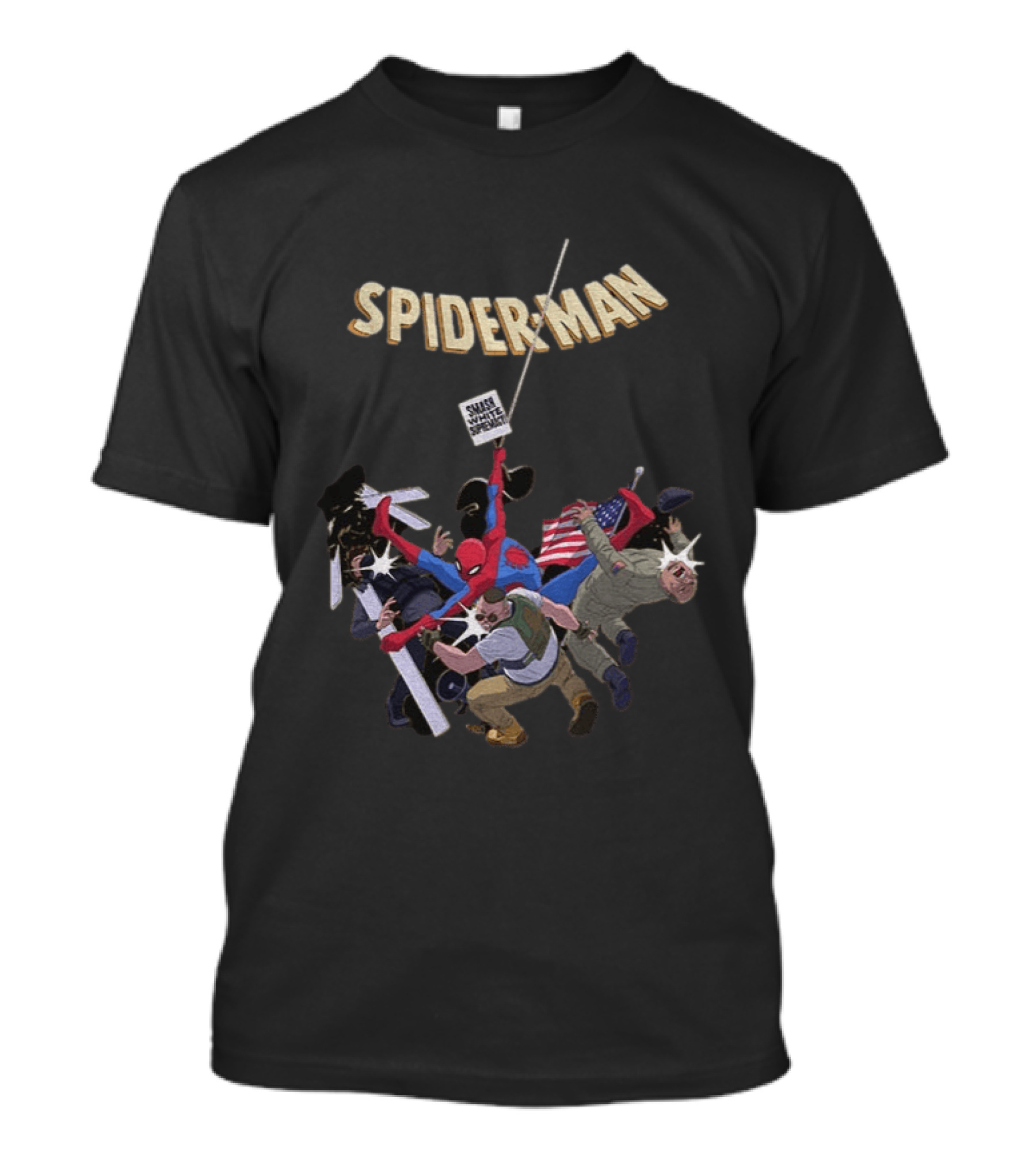 Smash White Supremacy Spider Man Action Against Hate T-Shirt