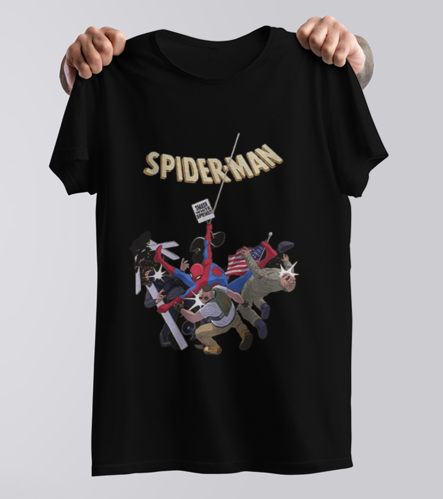 Smash White Supremacy Spider Man Action Against Hate T-Shirt
