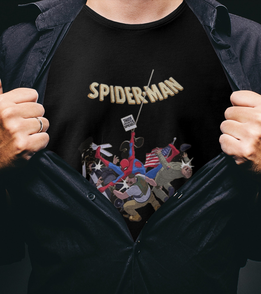 Smash White Supremacy Spider Man Action Against Hate T-Shirt