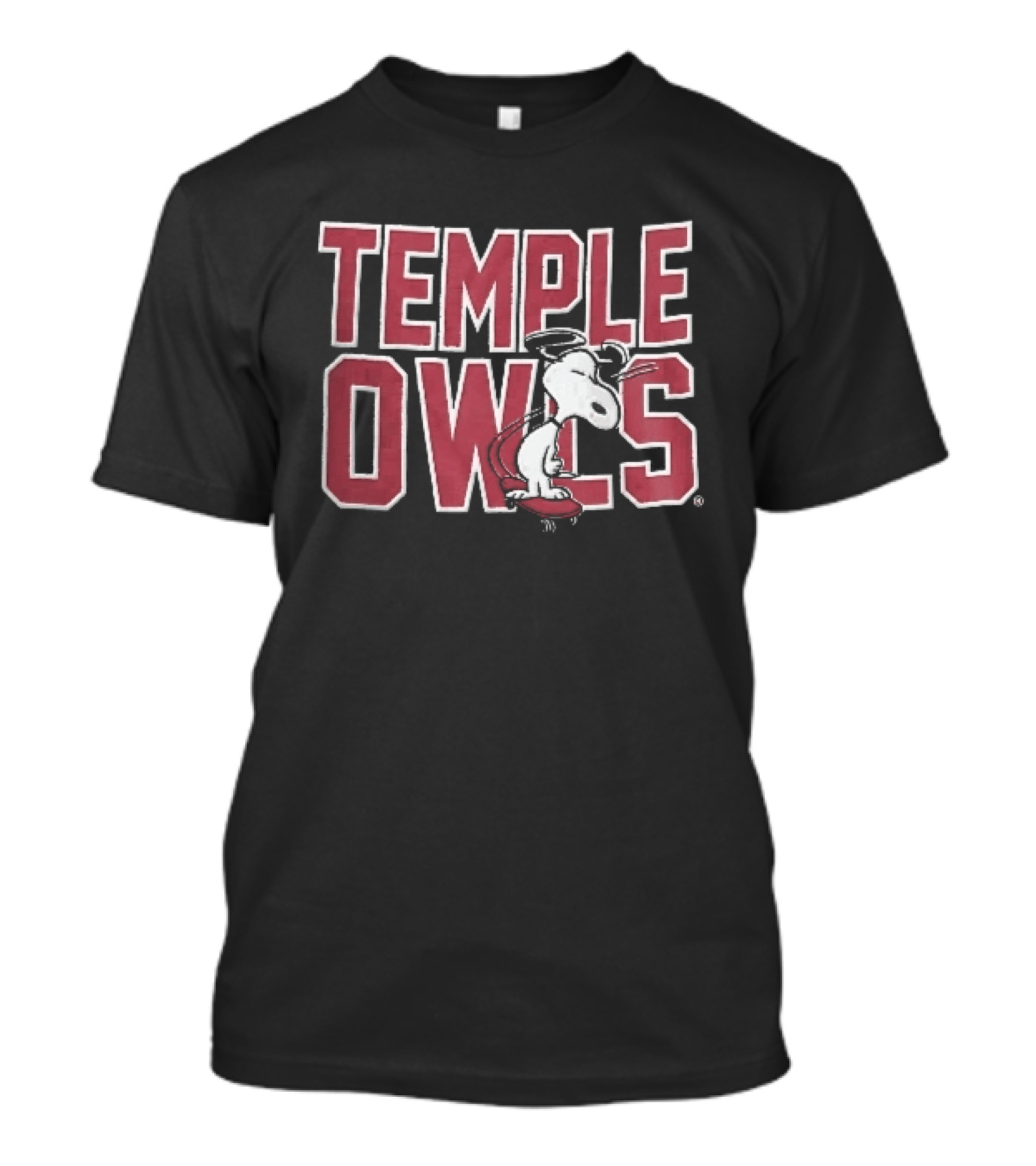 Temple Owls NCAA Snoopy Skateboarding Sunglasses T-Shirt