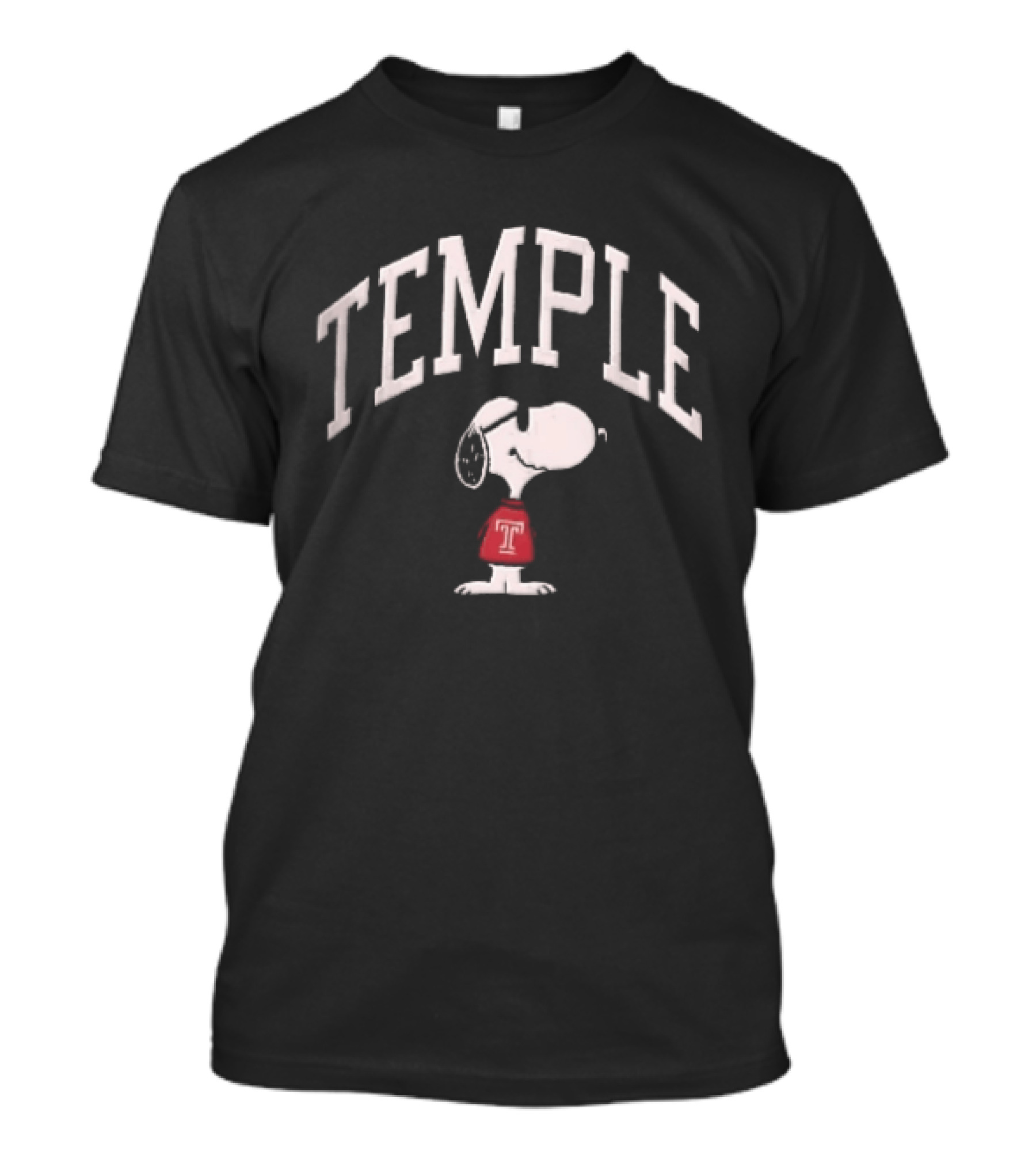 Temple Owls NCAA Snoopy Sunglasses Red T-Shirt