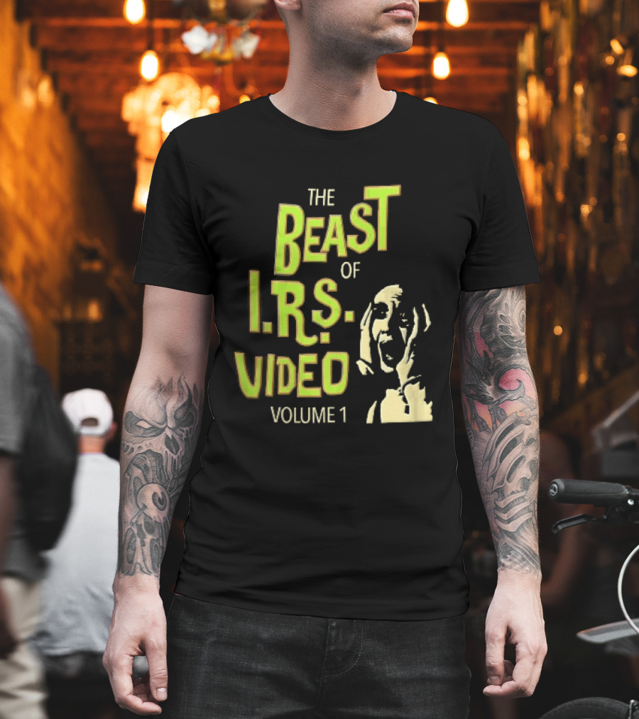The Beast Of IRS Video Volume 1 Screaming Horror Face T-Shirt