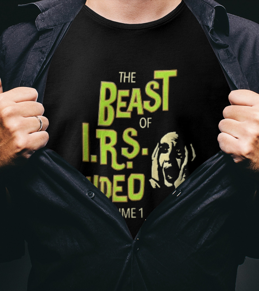 The Beast Of IRS Video Volume 1 Screaming Horror Face T-Shirt
