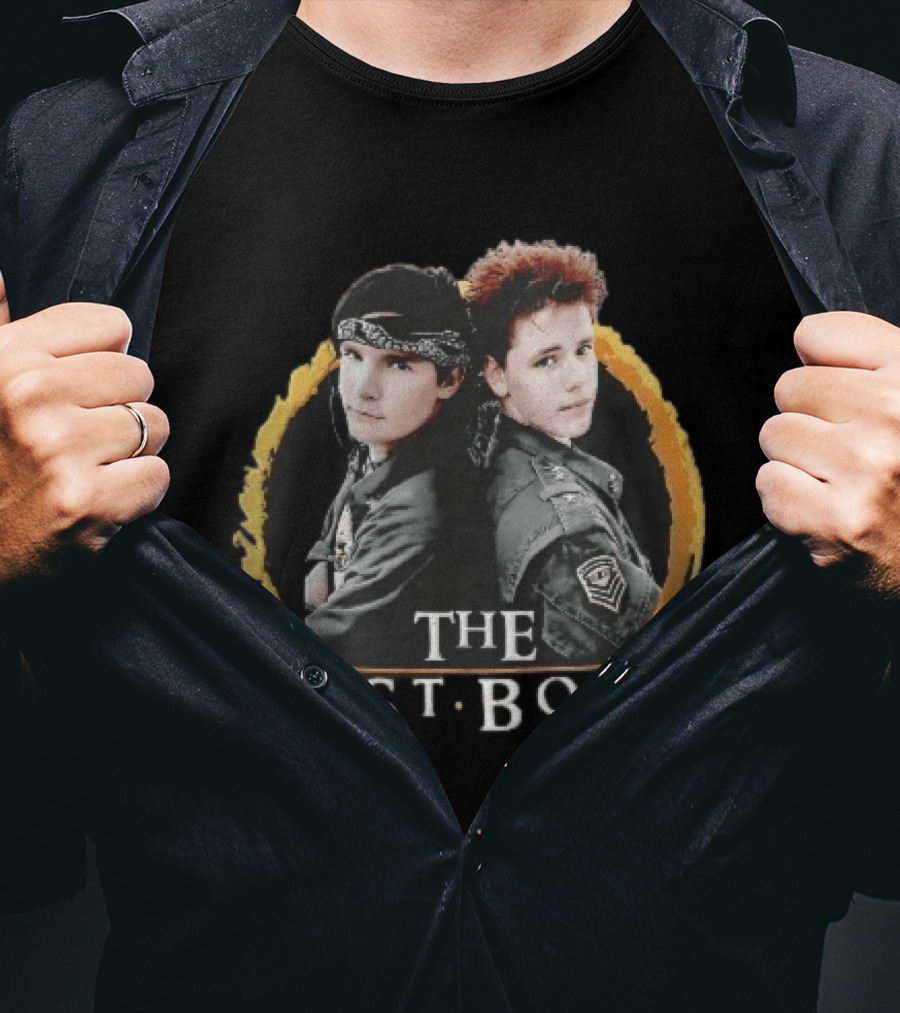 The Lost Boys Frog Brothers Standing Back Orange Ring T-Shirt
