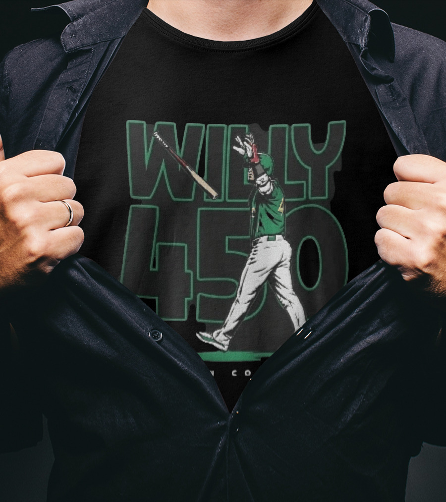 Willy 450 Willson Contreras Baseball Bat Flip Celebration T-Shirt