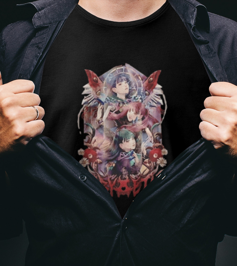 Babymetal Three Anime Female Stained Glass T-Shirt
