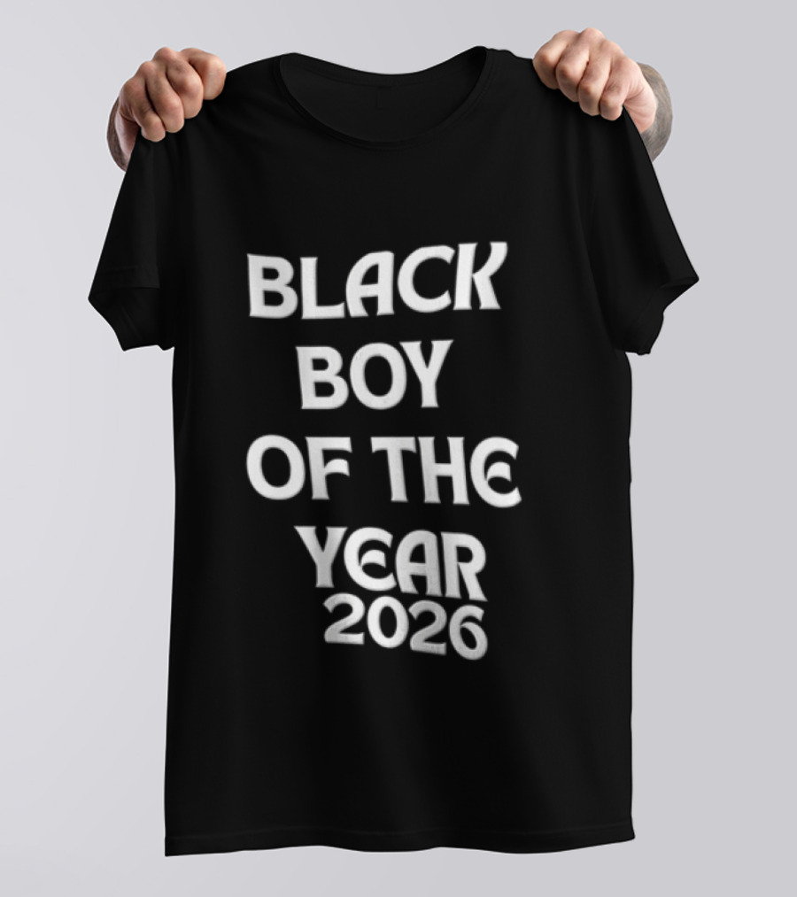 Black Boy Of The Year 2026 Empowerment Pride T-Shirt