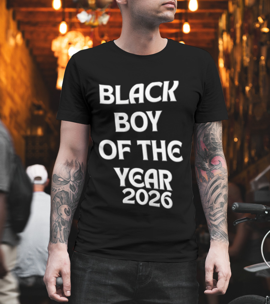 Black Boy Of The Year 2026 Empowerment Pride T-Shirt